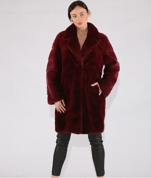 Red Dyed Mink Coat