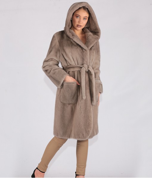Mink Coat With Hood